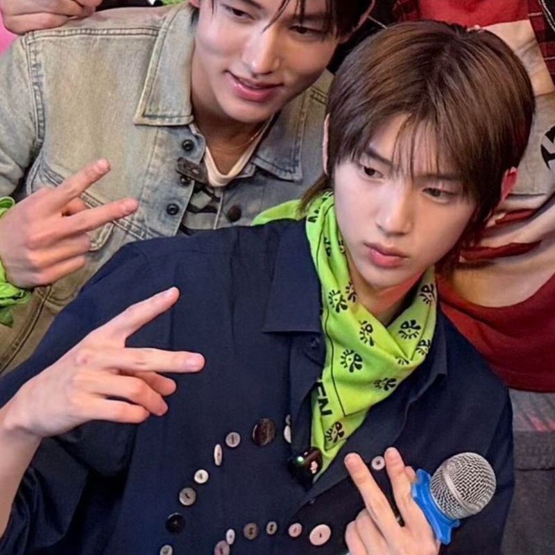 CORTIS ผ้าพันคอไหม NARA Event Limited Green อัลบั้มใหม่กลับไปอบวัสดุอุปกรณ์ต่อพ่วง Hoof Yan Chengxua