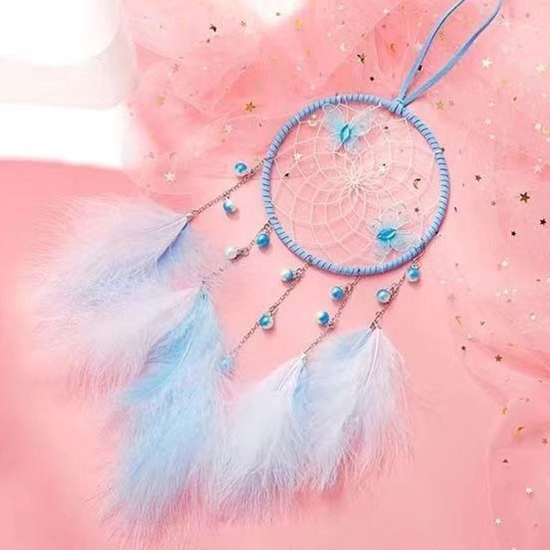 กระดิ่งลม Dream Catcher Dream Net Girl Dream Net ตกแต่งห้องนอนจี้ Diy จี้ห้องสาวสร้างสรรค์ 8.24