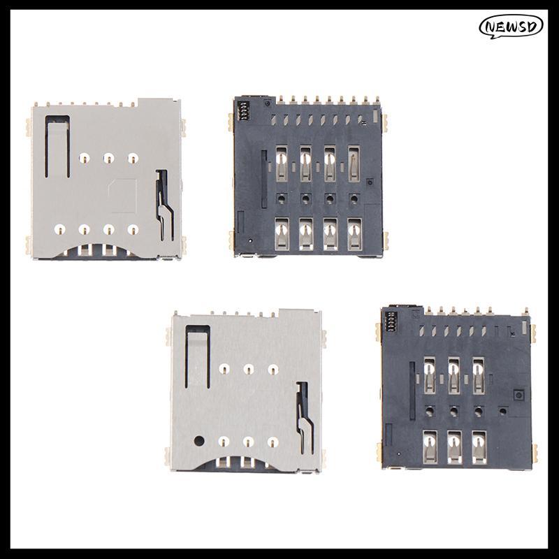 NEWSD 2 ชิ้น MUP-C792 Micro Sim Card Connector Patch Self-piercing 6 + 8 + 1P ซิมการ์ดสล็อต Soet DDC