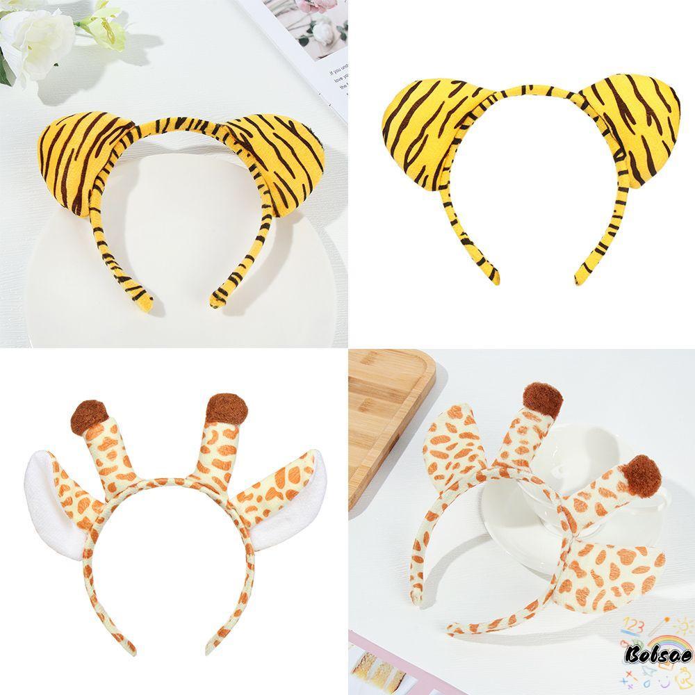 BOLSACF ยางรัดผมวันเกิดฮาโลวีนคริสต์มาสการ์ตูน Plush Party Supply