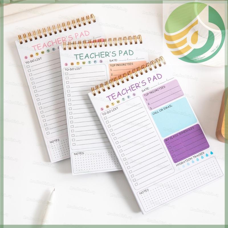 Yf6 As Teacher สมุดบันทึกวิชาการ Twin Coil Binding Daily Planner 52 แผ่น