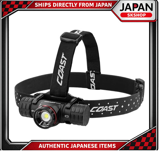COAST LED Headlamp XPH30R: Up to 1,500 lm, Beam Range Up to 210 m, Waterproof and Dustproof (IP54) [