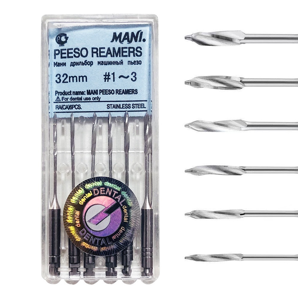 6 ชิ้น/กล่อง PEESO REAMERS เจาะ 28 มม. 32 มม. #1,#2,#3,#4,#5,#6