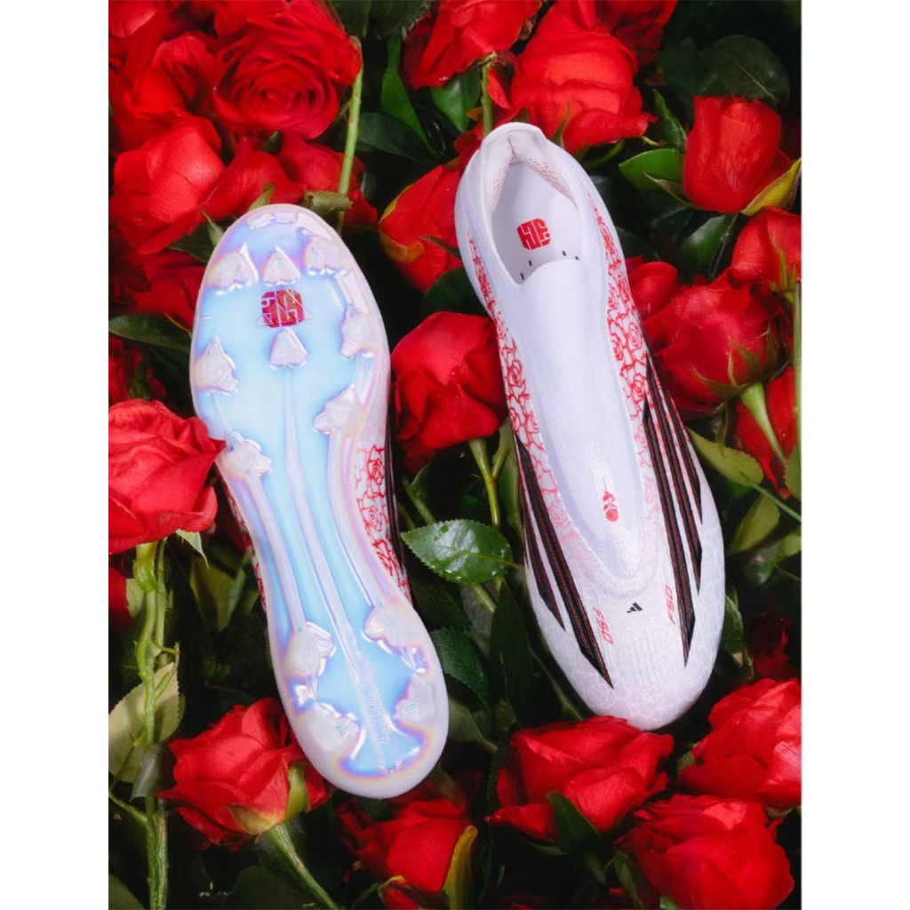 F50 Yamal Heartbreaker รองเท้าฟุตบอลไร้เชือกรองเท้าฟุตบอลกันลื่นและทนต่อการสึกหรอ 3V7O