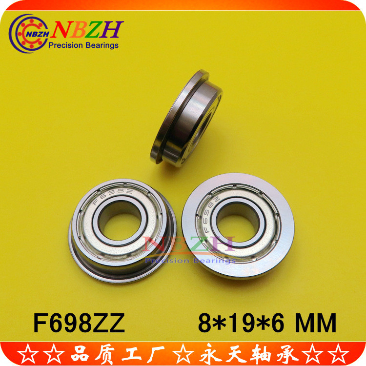 ถ้วยหน้าแปลน Shi Bearing F698ZZ F698-2RS DDRF-1980ZZ 8 * 19 * 22 * 6 * 1.5 มม. V2VN