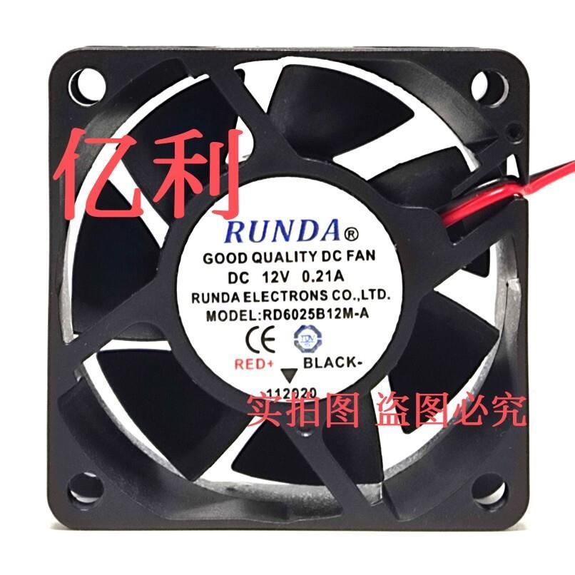 R RUNDA RUNDA RD6025B12M-A 12V 0.21 6 ซม.6025 อินเวอร์เตอร์เฉพาะพัดลมระบายความร้อน