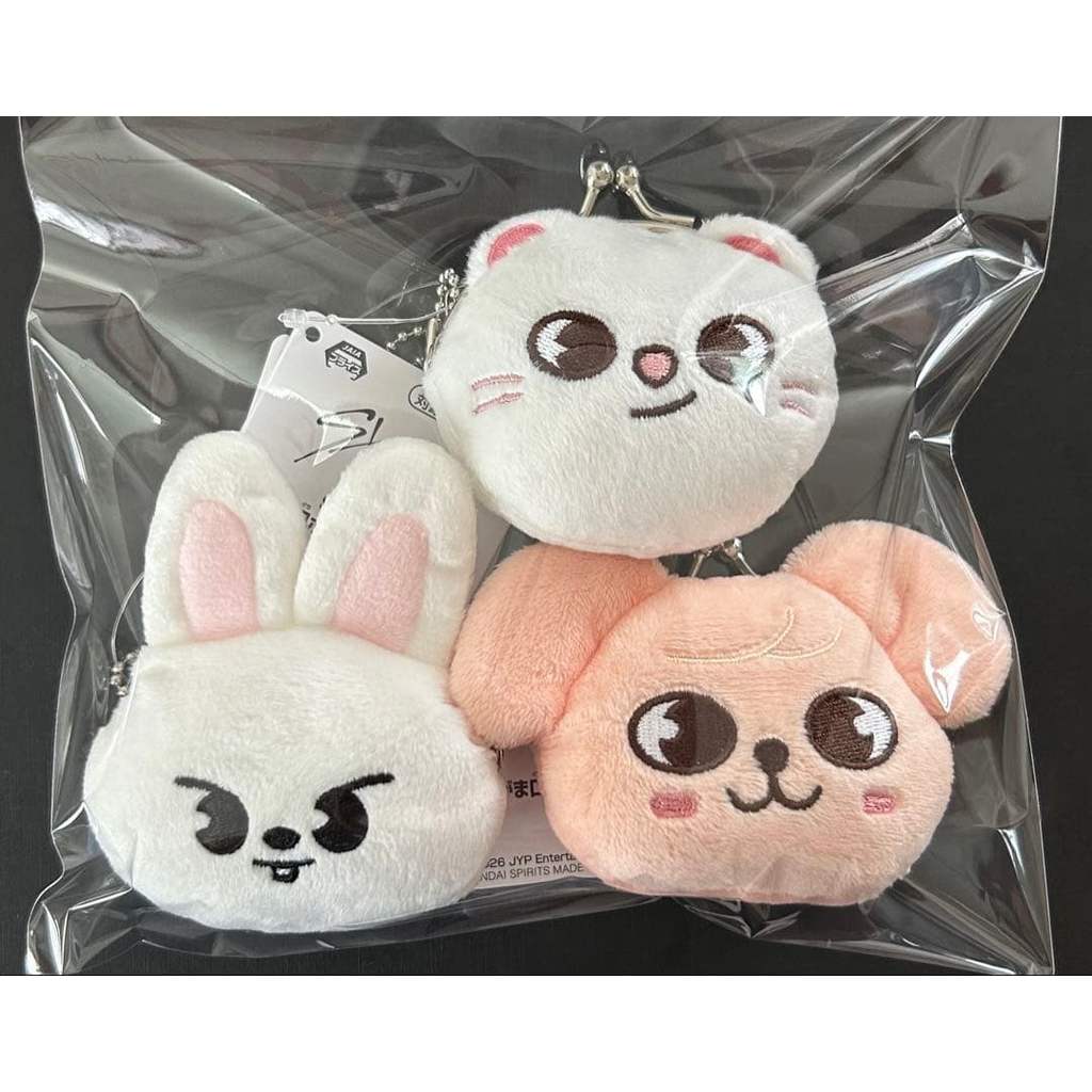 Stray Kids SKZOO Mini Pouch 3pc Set Leebit Jiniret Puppym GIGO New