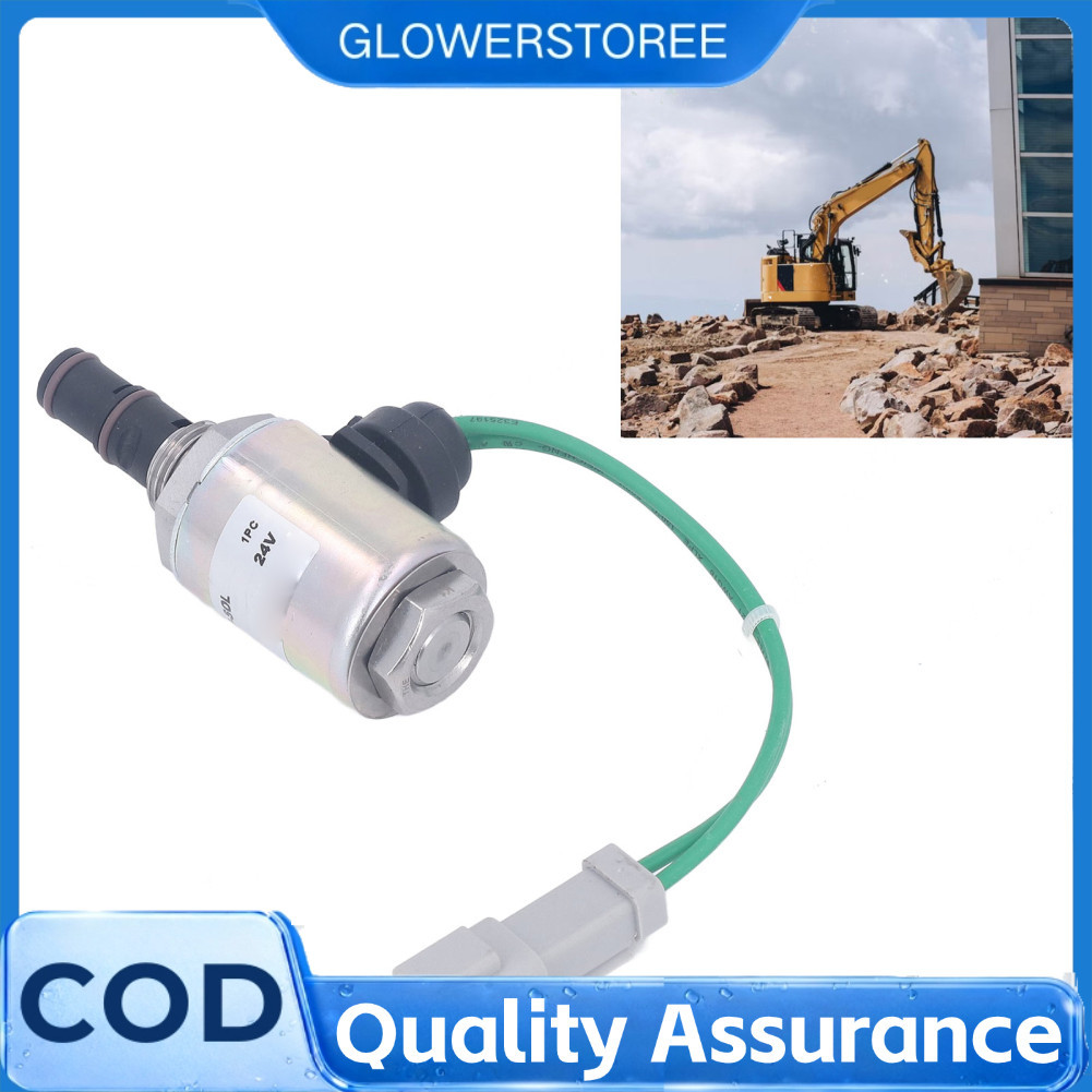 Glowerstoree-th Fafeicy โซลินอยด์วาล์ว 24V โลหะผสมเหล็กเปลี่ยน 1861526 สำหรับแมวอุปกรณ์ป้องกันการรบก