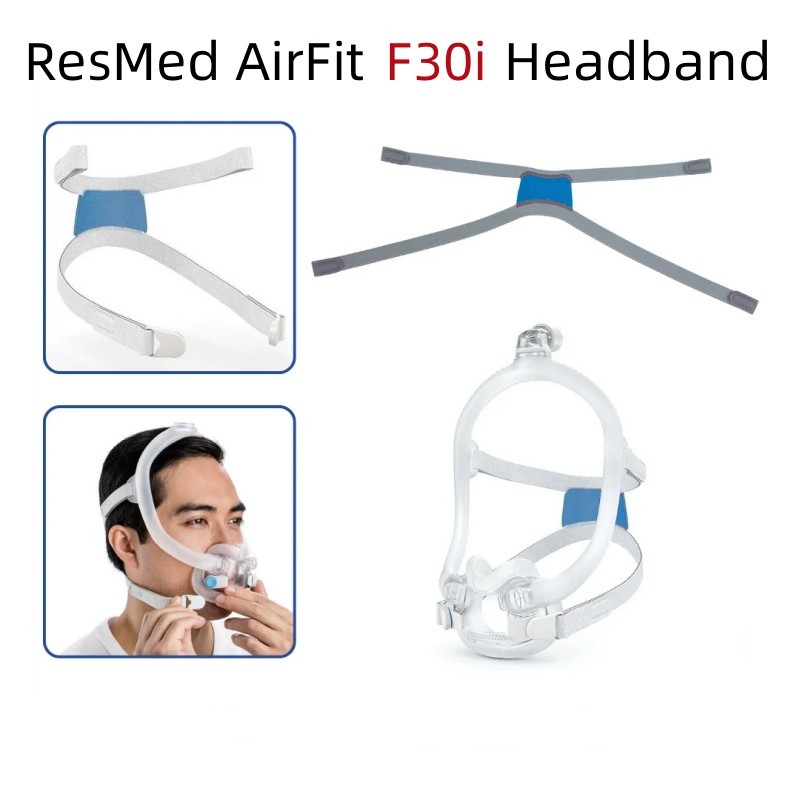 ResMed Airfit F30i เปลี่ยนแถบคาดศีรษะ CPAP ล้างทําความสะอาดได้และทนทานหน้ากากแม่เหล็กคลิปแถบคาดศีรษะ