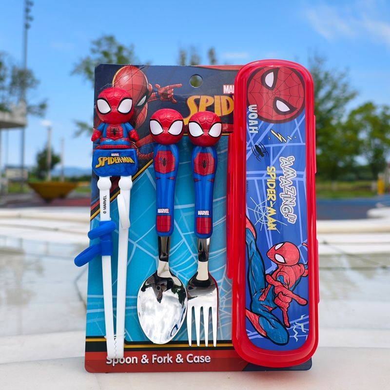Spider-Man Children's Chopsticks 2-3-4-5 Years Old Baby Training Chopsticks 6-8 Years Old Stainless 