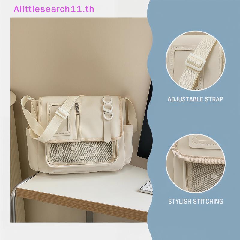 Anlittlesearch11 Retro Y2K Japanese Harajuku Itabag Transparent School Bag Stylish Clear Shoulder Ba