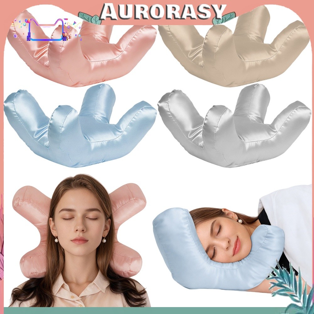 Side Sleeper Beauty Pillow Anti Wrinkle Face Neck Crease Prevention Women Travel