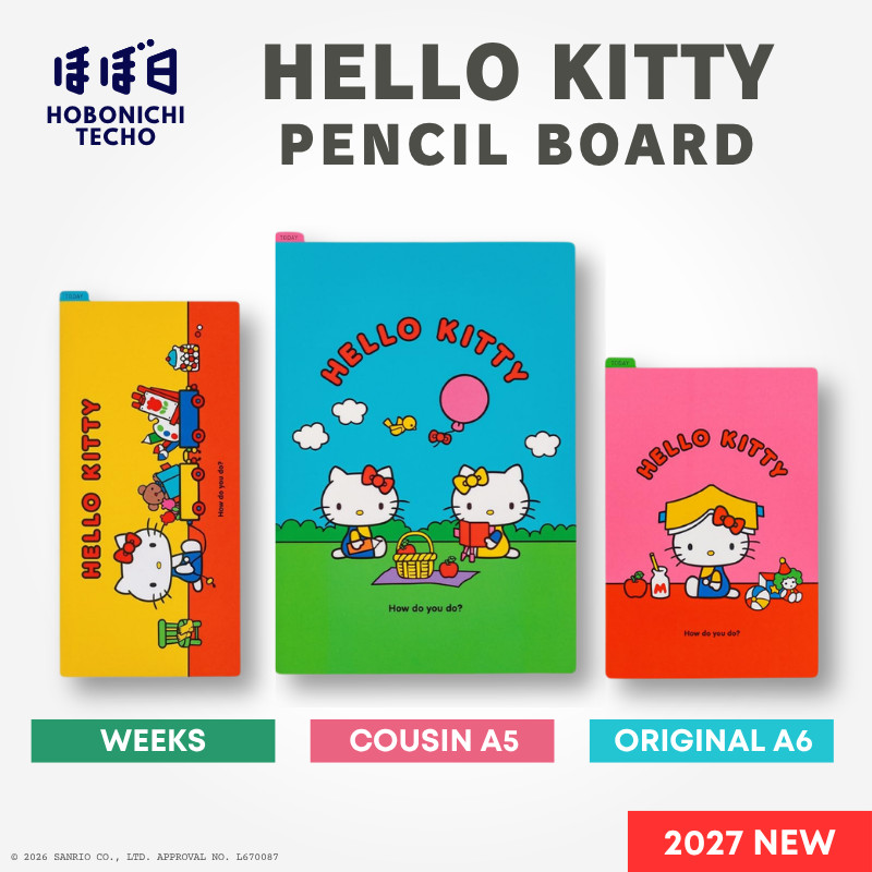 Hobonichi Techo Hello Kitty Pencil Board Weeks / A6 /A5