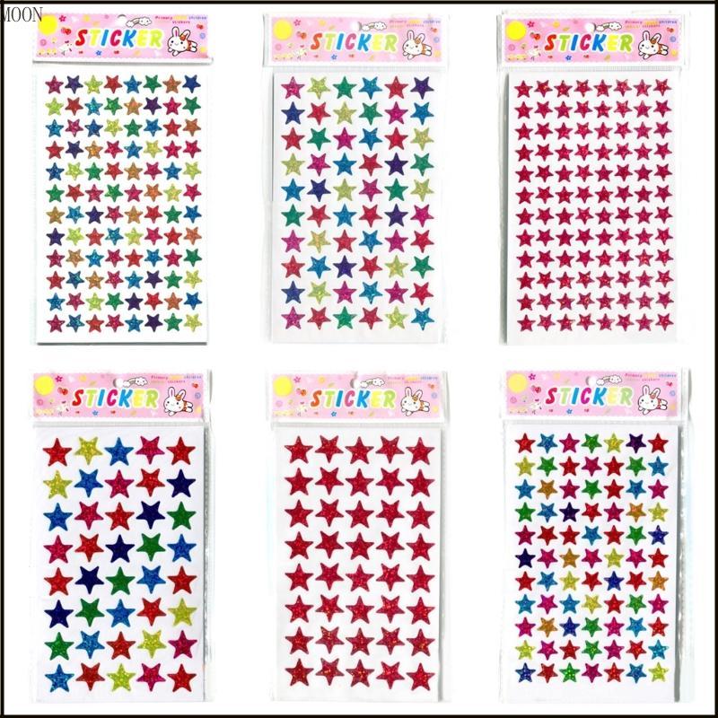 MOON Reward Star Stickers Star Stickers Labels for Home School Album Diy Decorative