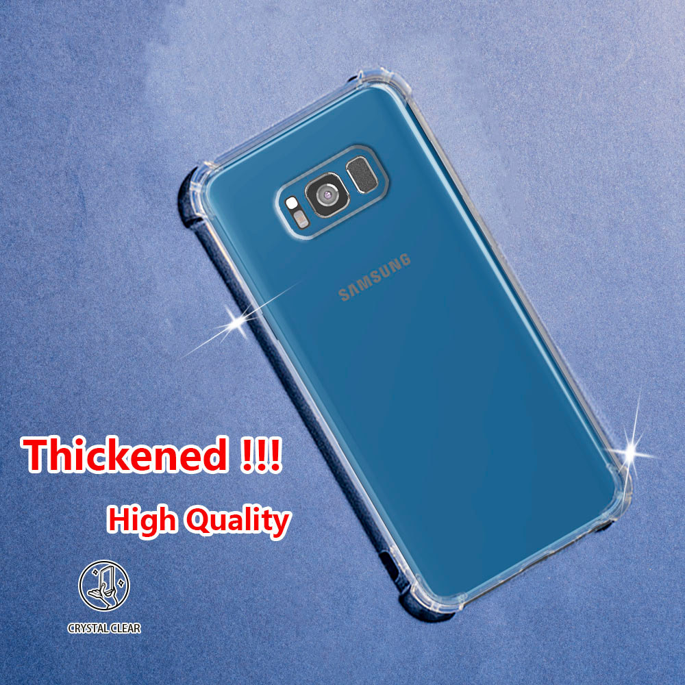 สําหรับ Samsung Galaxy S8+ S8 Plus G950F G950FD G955F G955FD คริสตัล Clear Jelly Case Air-Guard มุม 