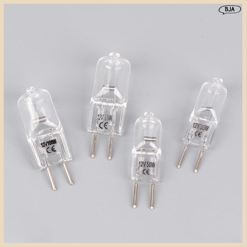 BJA 1 PC G6.35 12V 20W 35W 50W 70W 100W หลอดไฟทํางานหลอดไฟ G6.35 Aroma โคมไฟ G6.35 กล้องจุลทรรศน์หลอ