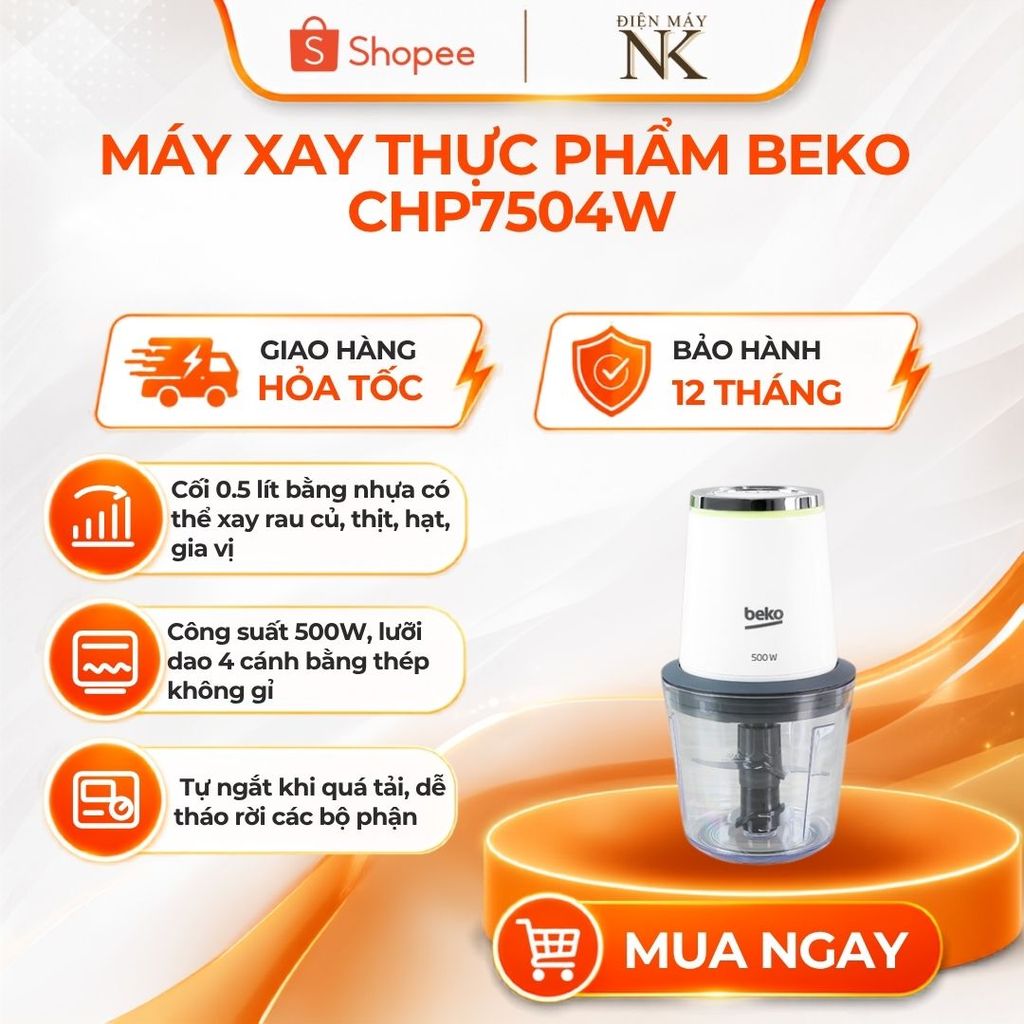 Beko CHP7504W เครื่องบดเนื้อ | Beko CHP7504W เครื่องปั่นอาหาร - 12 เดือน
