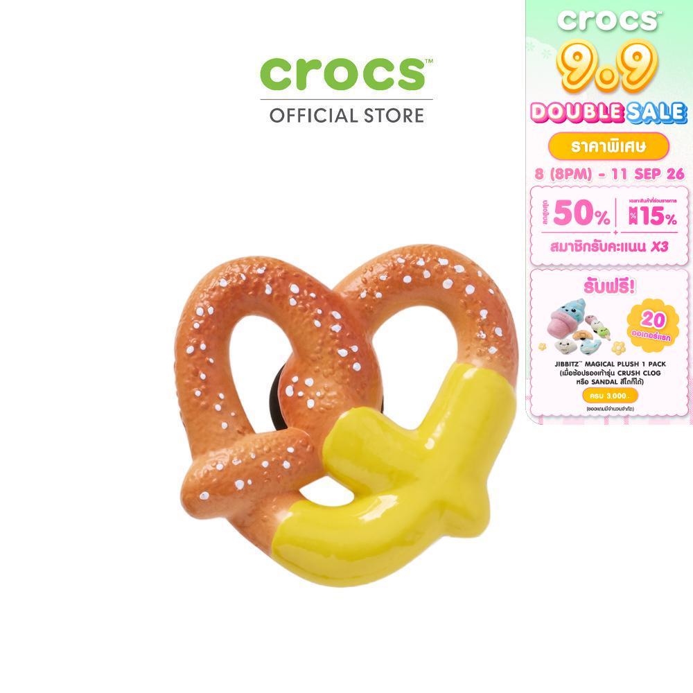 CROCS ตัวติดรองเท้า JIBBITZ™ PRETZEL DIPPED IN MUSTARD