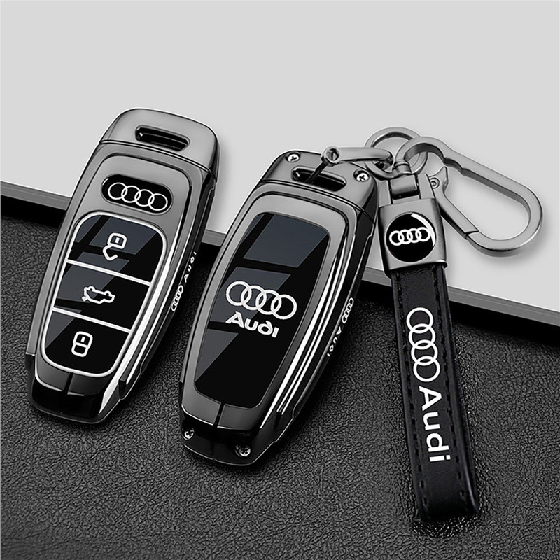 รถ Remote Key สําหรับ Audi a6l/a7l/a3 ใหม่ a4l/q5l/q7/a8/q4etron/2 Gold Edge Design Protector Fob รถ