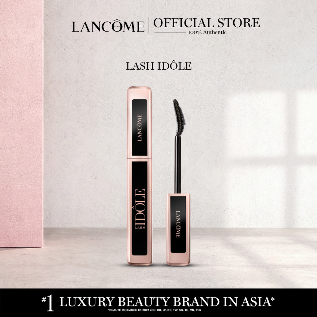 LANCOME LASH IDOLE ลังโคม มาสคาร่าสูตรใหม่ ยกโคนงอนเด้ง ขนตาเรียงเส้นสวยราวกับต่อขนตา กันน้ำ ติดทน 24 ชั่วโมง