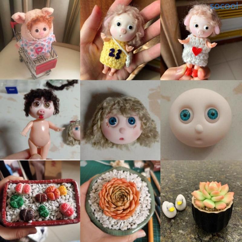 Soc * Soft Modeling Clay DIY Baked Clay Art Non-oxic Modeling Clay Non-Sticky Ideal-DIY Art Craft-Re