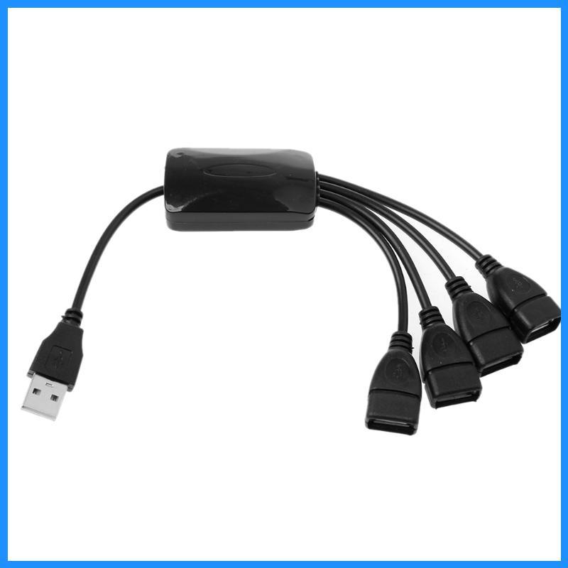 Luk ทนทาน USB 2 0 HUB 480Mbps Hub Splitter 25cm สาย USB ความยาวฮับ USB