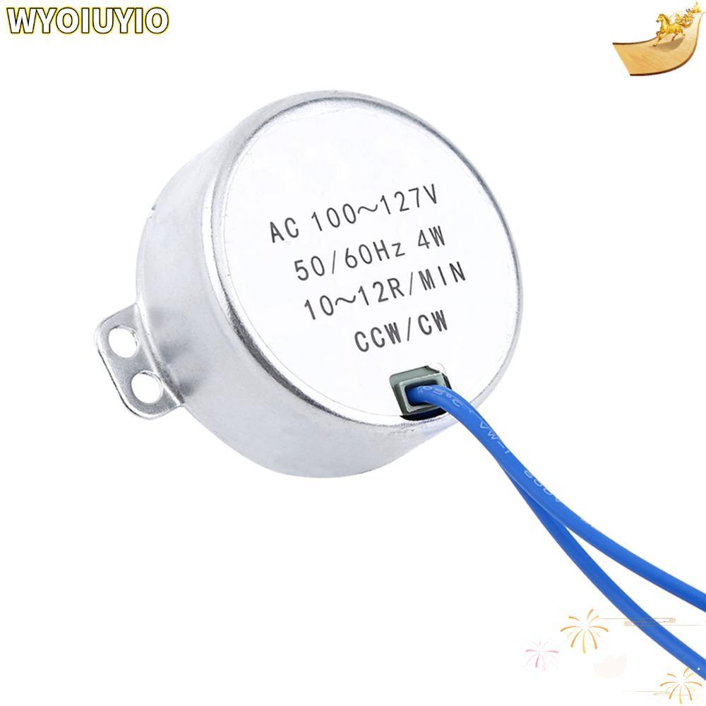 WYOIUYIO มอเตอร์ไฟฟ้า AC, 10-12RPM 100-127V AC Synchronous Geared Motor, ที่มีประสิทธิภาพ Ty-50b รุ่