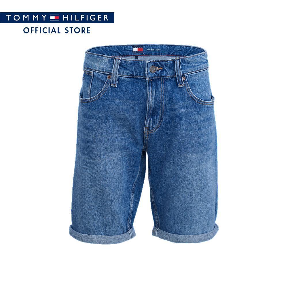 Tommy Hilfiger กางเกงขาสั้น ผู้ชาย รุ่น XJ0XJ01091 1A5 - สียีนส์