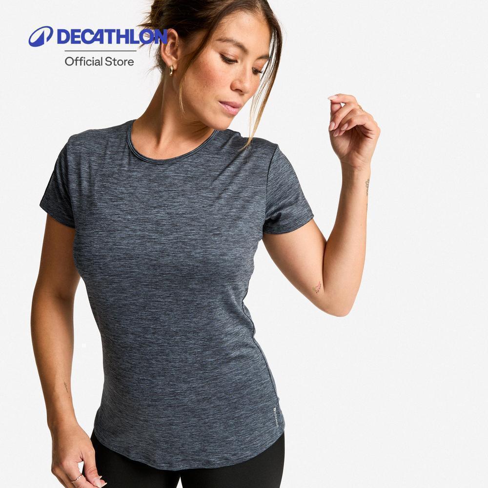 Decathlon Women'S Short-Sleeved Fitness Cardio T-Shirt เสื้อยืดรุ่น Fts100 Basic