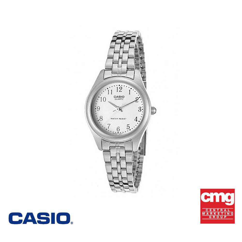 CASIO นาฬิกาข้อมือ CASIO รุ่น LTP-1129A-7BRDF วัสดุสเตนเลสสตีล สีขาว