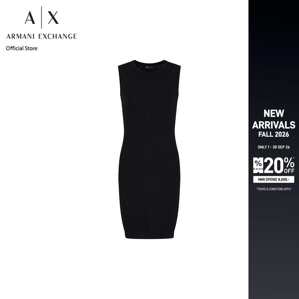 Armani Exchange เดรสผู้หญิง รุ่น 8NYA9A-YMH6Z-1200 - สีดำ