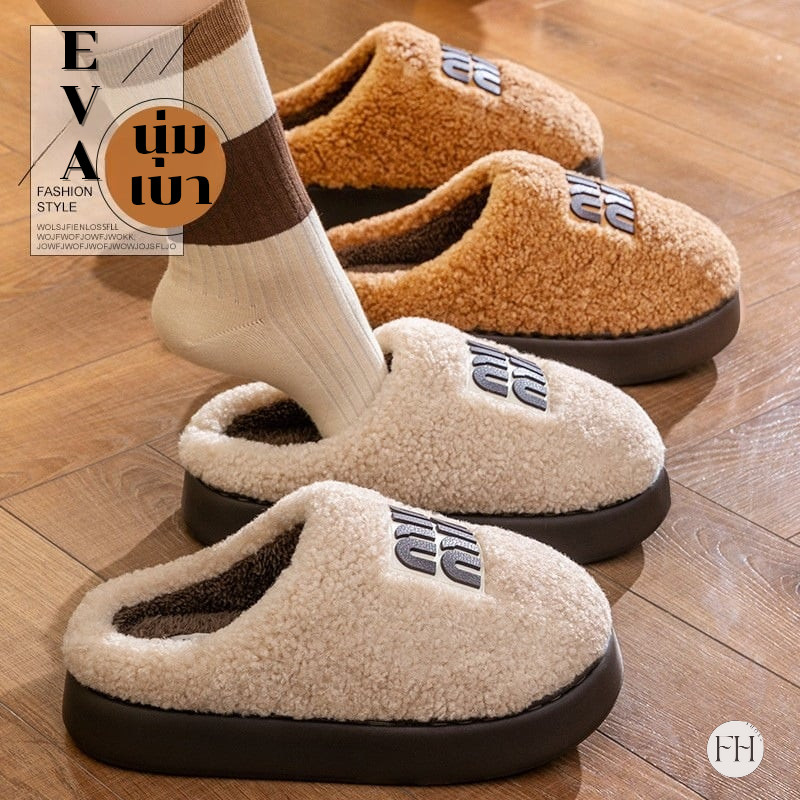 FHS รองเท้าแตะ รองเท้าใส่นอกบ้านได้ หัวโตพื้นหนา4cm ไตส์ญี่ปุ่น เพิ่ม1-2ไซส์