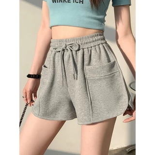 Hotgirl พร้อมส่ง กางเกงขาสั้นผู้หญิง กางเกงสายฝอ ผ้านิ่มใส่สบาย ฤดูร้อนใหม่ลำลองเอวสูง น่ารัก 3สี สไตล์เกาหลี