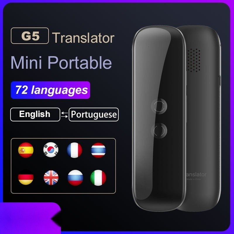 G5 เครื่องแปลเสียง 70 ภาษาหลายภาษา tant Translate ni 2 Way Real Time Translator APP อุปกรณ์บลูทูธ กา