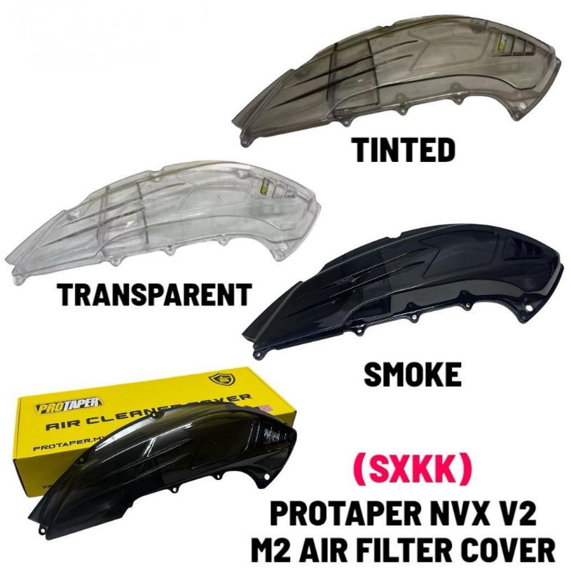 NVX155 V2&V3 / NMAX155 V2&V3 / NVX V2&V3 / NMAX V2&V3 PROTAPER [ M2 ] ฝาครอบกรองอากาศ * SMOKE / TRAN