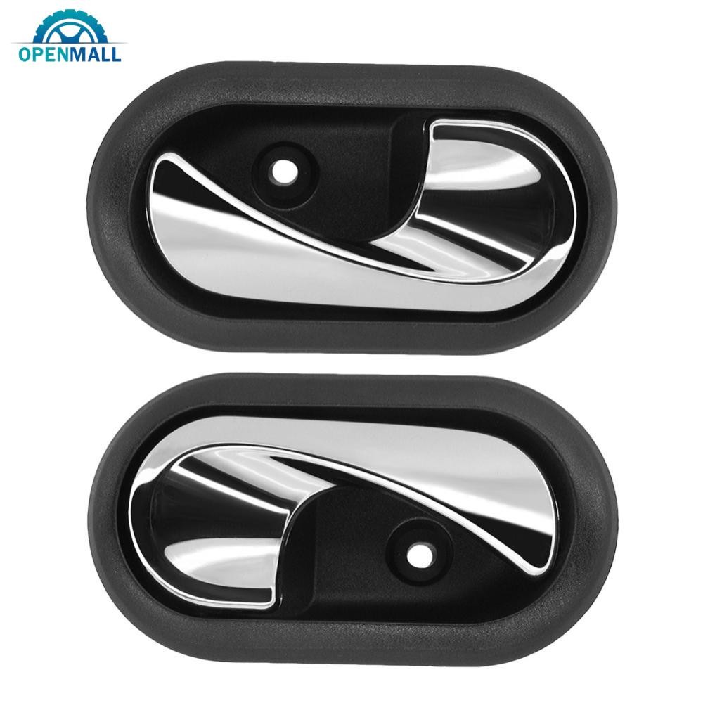 OPENMALL 1PC ภายในรถภายในมือจับประตู Driver และผู้โดยสาร Chrome สําหรับ Renault Dacia Dokker Lodgy L