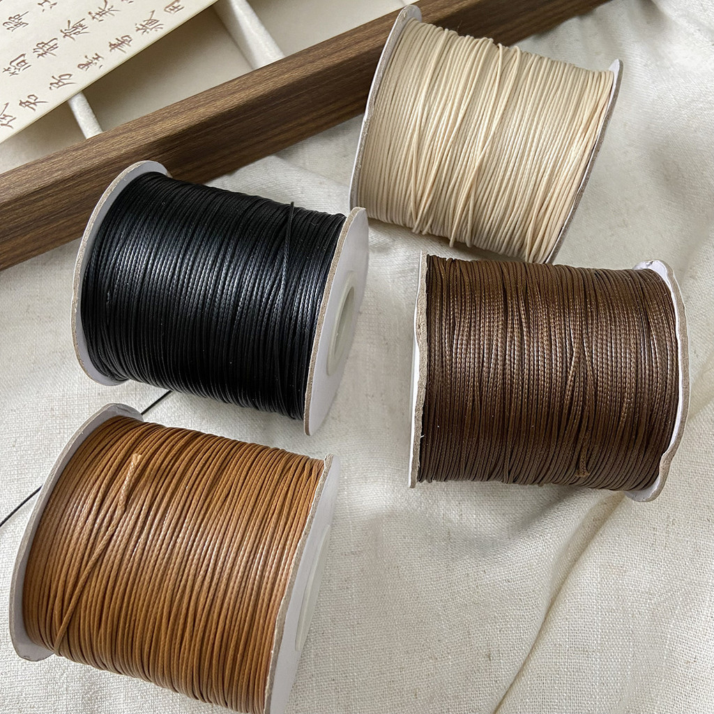 ด้ายขี้ผึ้งเกาหลี 0.5-2.5 มม. สำหรับทำสร้อยข้อมือและงานฝีมือ