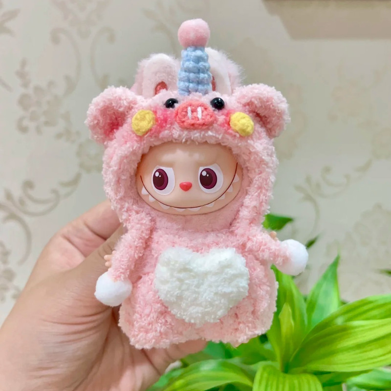 OKcat สําหรับ Mini Labubu 4.0 Monsters Pin สําหรับ Love Series สัตว์ออกแบบ Jumpsuit ชุดสําหรับ Labubu Hirono ตุ๊กตาชุดอุปกรณ์เสริม - รูปที่ 2