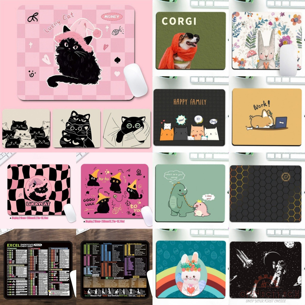 แผ่นรองข้อมือเมาส์ซิลิโคนลายการ์ตูนน่ารักขนาด13*63ซม. ปกป้องข้อมือ แผ่นรองข้อมือเมาส์สำนักงานแบบนุ่มกันลื่น แผ่นรองข้อมื