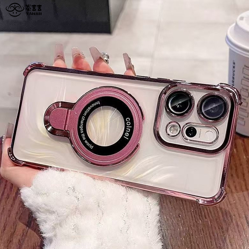 สําหรับ Xiaomi 17 PRO max Xiaomi17 Xiomi Mi 15T Pro 15 Pro 15 Ultra กรณีผู้ถือแม่เหล็กชุบถุงลมนิรภัย