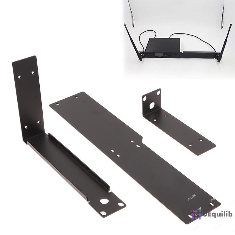 Uequilib Rackmount Rack กรอบโลหะสําหรับระบบไมโครโฟนไร้สายตัวรับสัญญาณไร้สายสําหรับ QLXD4 ULXD ULXD4 
