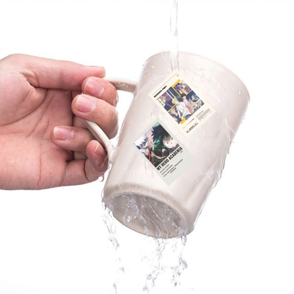 สติ๊กเกอร์สไตล์อะนิเมะผสม (50 ชิ้น) - ตกแต่งน่ารักสําหรับกระเป๋าเดินทาง, ถ้วยน้ําและเคสแท็บเล็ต - รูปที่ 6