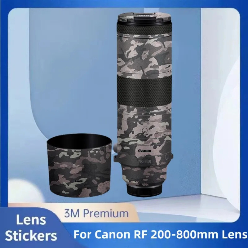 สําหรับ Canon RF 200-800 มม.F6.3-9 IS USM Decal เลนส์กล้องสติกเกอร์ไวนิลห่อฟิล์ม Protector Coat RF20