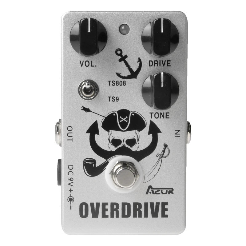 CP-76 Captain Silver Overdrive Guitar Pedal Screamer-Tube 9V Effect Pedal TS808 หรือ TS9 การตั้งค่าก