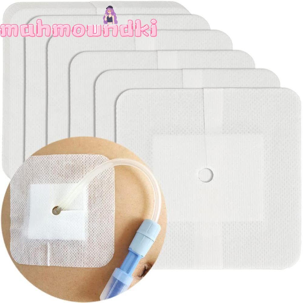 MAHMOUNDKI 10pcs Chest Catheter Cover, Gtube Supplies Peritoneal Diatherin Feeding Tube Pad, ทนทานแผ