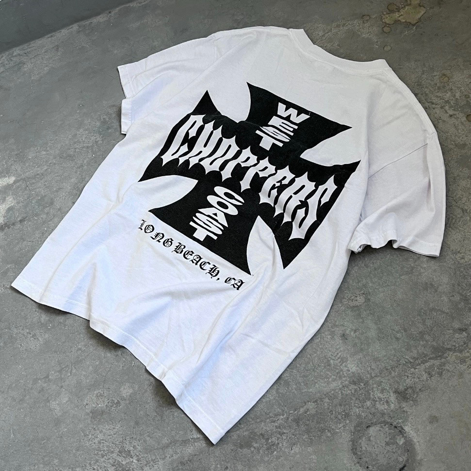 Erd West Coast Chopper Retro เสื้อยืดแขนสั้นลายรถจักรยานยนต์สไตล์วินทร์ สำหรับ XS-3XL