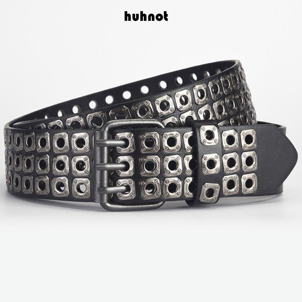 เข็มขัดสไตล์พังก์ มีโซ่เอวและหัวเข็มขัดโลหะกลวง เหมาะสำหรับเป็นของขวัญ