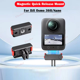 อะแดปเตอร์แม่เหล็กสําหรับ DJI OSMO Action6 NANO Osmo360 Action 6 5 Pro พับ Quick Release Mount ฐานสําหรับ DJI Action 4 3 5Pro กล้องขยายอุปกรณ์เสริม