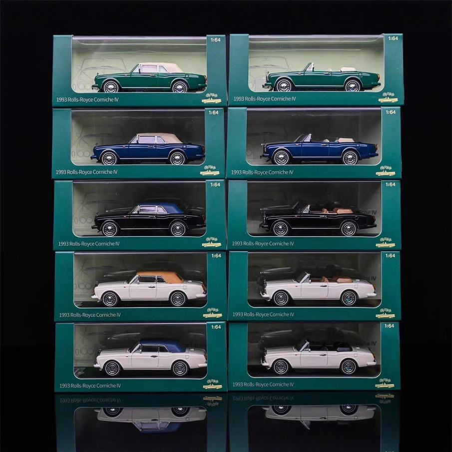 GFCC 1: 64 Alloy Sports Car Model Rolls-Royce Safe Road Corniche Soft Top Two-Door Convertible Car รถโลหะผสมตกแต่งรถ