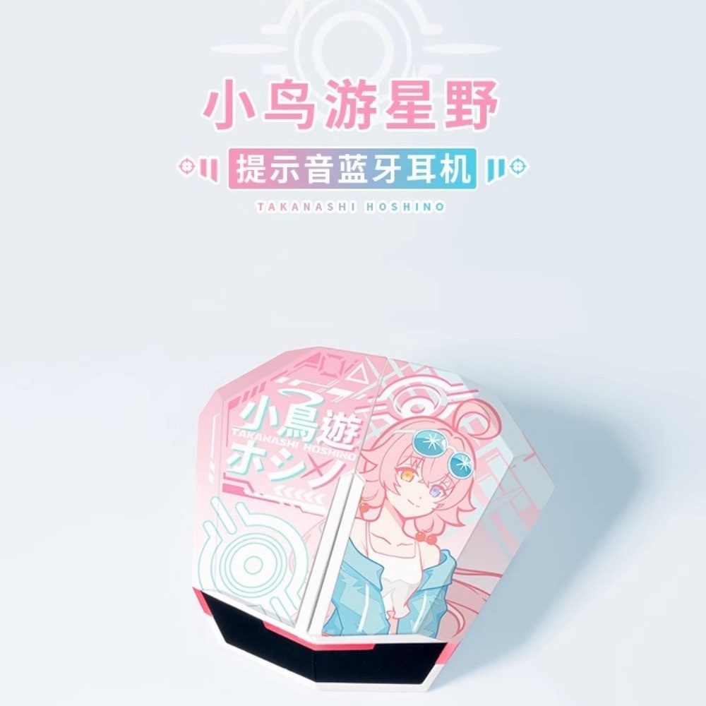 Free Gifts‌Takanashi Hoshino หูฟังบลูทูธพร้อม Soundline ไร้สายสีชมพู TWS เพลงสําหรับเล่นเกม HiFi คุณ